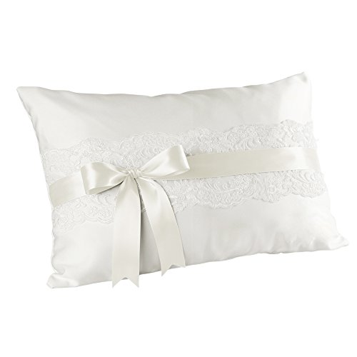 Ivy Lane Design Not- Not-Aplicable Chantilly Lace Kneeling Pillow, Ivory,