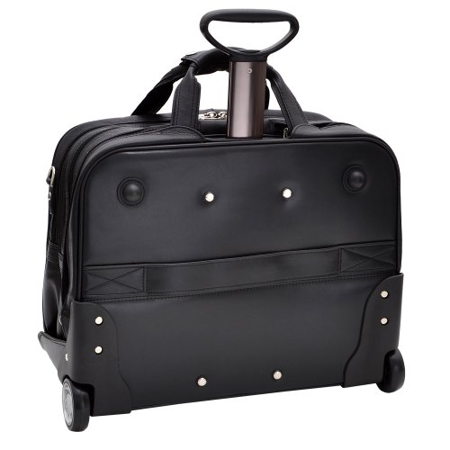 Siamod CERESOLA 46005 Black Checkpoint-Friendly 17" Detachable-Wheeled Laptop Case