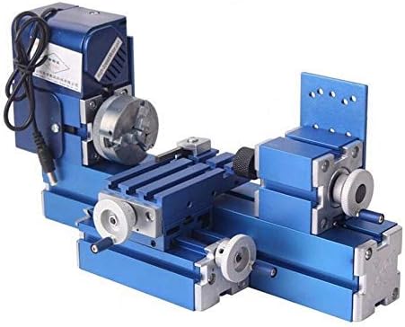 Mini Motorized Lathe Machine 24W DIY Tool Metal Woodworking Hobby Modelmaking For Youth Activity Center, School General Technical Room, Science and Technology Activity Room Equipment