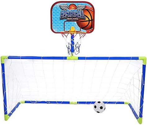 サッカー バスケットゴールセット ２イン１ 折り畳み 移動式 室内屋外兼用 子供向け エアーポンプ付 送料無料でお届けします 組み立て簡単 幼稚園 家庭 おもちゃ 贈り物