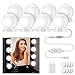 MINGER Hollywood Style Vanity Mirror Lights, 8 Dimmable LED Light Bulbs Kit Lighting Fixture Strip for Makeup in Bathroom Dressing Room (Mirror Not Included)