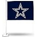 Rico Industries NFL Dallas Cowboys - Navy Car Flag with included Pole Team Color, 16 x 19.5-