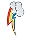 My Little Pony Friendship is Magic Rainbow Dash Cutie Mark Patch