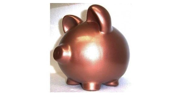 Amazon Com Wall Street Gifts Metallic Bronze Ceramic Piggy Banks