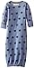 L'ovedbaby Unisex-Baby Newborn Organic Gown, Slate Cloud, 0-3 Months