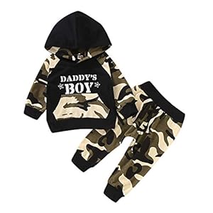 95sCloud Babykleding meisjes jongens peuters camouflage hoodie sweatshirt top broek outfits set trui met capuchon…