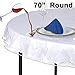 LAMINET Heavy-Duty Deluxe Crystal Clear Vinyl Tablecloth Protector 70