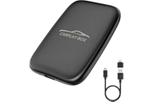 ROCKETEK 2 in 1 Wireless CarPlay Adapter & Android Auto Wireless Adapter, Supports Netflix and YouTube, Converts Wired to Wireless for Wired CarPlay Cars from 2016, Auto Connection for iPhone Android Phones