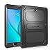 Fintie Samsung Galaxy Tab A 9.7 Case [CaseBot Tuatara] - Rugged Unibody Dual Layer Hybrid Full Protective Cover with Built-in Screen Protector and Impact Resistant Bumper, Black