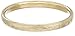 14k Yellow Gold-Filled Children's Heart Pattern Guard and Hinge Bangle Bracelet