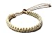 LAVIP Leather Natural Hemp Surfer Hawaiian Style Bracelet Handmade Adjustable Cord Fits Most Sizes