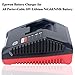 Epowon 18-Volt Multi Chemistry Battery Charger Compatible with Porter Cable PCXMVC Lithium Ion & NiCad NiMh Slide PC18B PC18B-2 PC18BL PC18BLX PCC489N Cordless Power Tool Battery