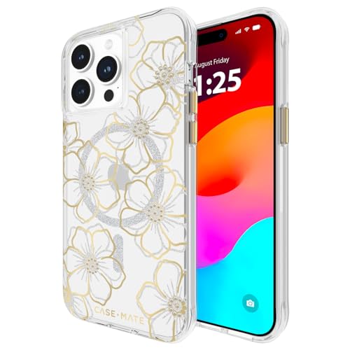 CASE-MATE Custodia per iPhone 15 Pro Max con gemme floreali... en promo sur Amazon