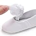 BENHERO Baby Infant Girls Soft Sole Floral Princess Mary Jane Shoes Prewalker Wedding Dress Shoes(0-6 Months Infant A/White)