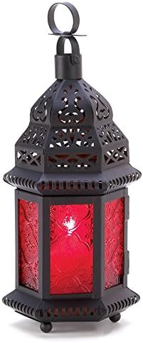Moroccan Lanterns Outdoor, Metal Moroccan Lantern Lamp for Red Light (Sold by Case, Pack of 16)