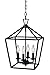 Trans Globe Imports 10264 ROB Transitional Four Light Pendant from Lacey Collection in Bronze/Dark Finish, 12.00 inches