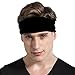 Toes Home 5PCS Outdoor Magic Headband Elastic Seamless Bandana Scarf UV Resistence Sport Headwear (All Black 5 Pack)