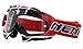 NENKI MX Dirtbike Motocross Goggles NK-1019 for Adult(Techline Red,Clear Lens)