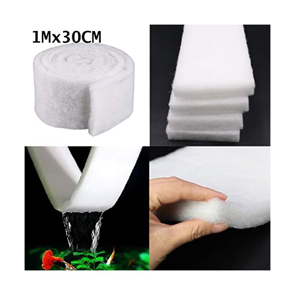 POPETPOP Spugna Filtrante Biologica del Cotone per Acquario POPETPOP POPETPOP Spugna Filtrante Biologica del Cotone per Acquario