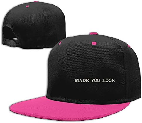 YEPARK Made You Look Funny Unisex Cotton Hip Hop Flat Brim Caps Fashion Baseball Adjustable