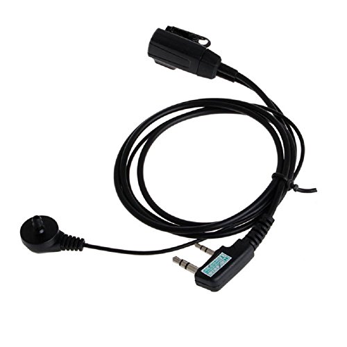LIYUDL Walkie Talkie Headset Headphone Mic Earpiece For Kenwood Baofeng Radio 2 Pin Pro