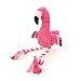 Pet Knots Squeak Plush Dog Toy Cat Toy,Puppy Chew Toy with Ropes,Teeth Clean Doll,Best Friend for Dog/Cat/Other Animals,15.7 Inch Flamingo Also For Kids Children