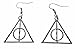 Harry Potter DEATHLY HALLOWS Silvertone French Wire EARRINGS
