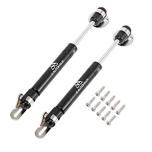 X AUTOHAUX ガススプリング ガスダンパー ダンパー ガスストラット V70 ドッグガード ガスばね 80N/18Lbs 12 cm 取替 補修用 食器棚用など カー トラック RV ボート用 ユニバーサル 扉 吊り戸棚など家具 サポートダンパー リアダンパー ドアサポート ブラック 2個