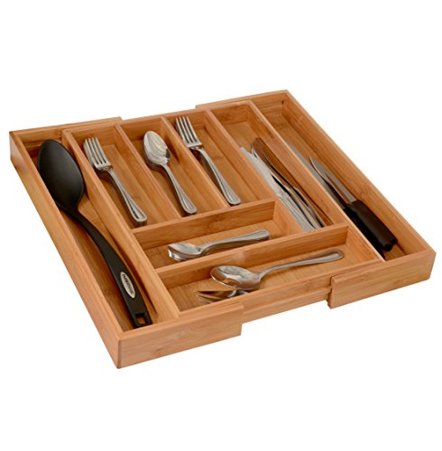 3 Home+Expandable+Flatware+Dividers+Kitchen+Organizer+Cutlery