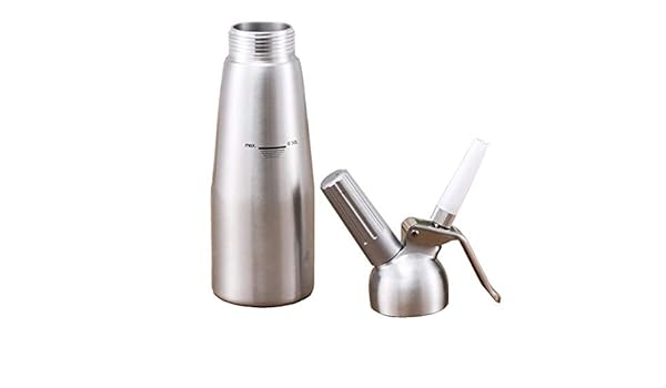 Huiit – Bote de Aluminio para Hacer Crema Batida con 3 boquillas ...