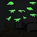 FLY SPRAY Large Size 9pcs Creative Luminous Wall Decorative Dinosaur Sticker Glow in The Dark Light Decor Removable Vinyl Decals Mural Baby Nursery Room