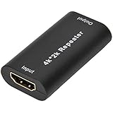 4K2K HDMI Signal Amplifier 40M Repeater Adapter Female to Female for TV/Digital, Single Output Amplifier Boost Your HD TV/FM/DAB Signal