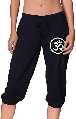 PANTSHORTS Namaste With Om Symbol Women's Casual Jogging Harem Pants Gym Short Pants