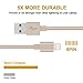 Everdigi iPhone Charger 3Pack 6FT Lightning to USB Cable Nylon Braided Charging Cable Compatible with iPhone 7/7 Plus/6s/6s Plus/6/6 Plus/5/5S/6C/SE/iPad and iPod (GOLD)