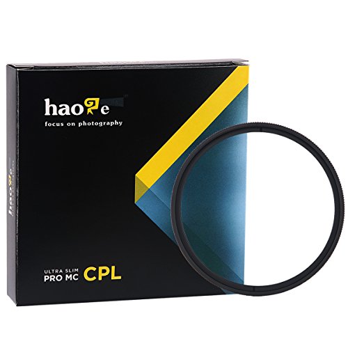 Haoge 46mm MC CPL Multicoated Circular Polarizer Polarizing Lens Filter for Olympus M.Zuiko Digital ED 17mm F1.8 12mm F2.0, Carl Zeiss C Sonnar T 50mm f1.5 ZM Lens