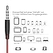 Wired Earbuds,BYZ in-Ear Stereo Earphones Wired Headphone Microphone & Durable Cable Volume Control Powerful Bass Running Gym Jogging Sport (Red)thumb 4
