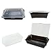 All-In-One Chafer Catering Dish, Acrylic Serving Tray, Food Platter by Cater Dome: Stackable, With Removable Food-Grade Tray, Perfect for Picnics, Parties & Barbeques (Black)