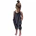 Gemgeny Baby Grey Summer Cute Jumpsuits for Girls Kids Harem Strap Romper Jumpsuit Toddler One Piece Pants Trousers Clothes Size 7-8T