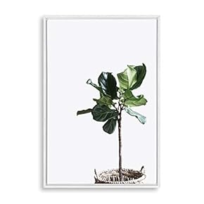 Framed Canvas Wall Art Green Plants Canvas Prints Home Artwork Decoration for Living Room,Bedroom - 16x24 inches