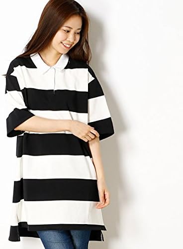 Amazon アルシーヴ Archives ポロワンピース ホワイトブラック M Tシャツ カットソー 通販