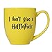 I Don't Give A Hufflefuck - 15oz Bistro Deluxe Double-Sided Coffee Tea Mug (HuffleFuck All Yellow)
