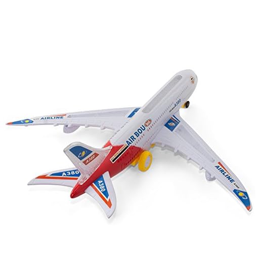 Bump And Go Electric Air Bou A380 Kids Action Airplane - Kidsthrill Big Model Plane With Attractive Lights And Sounds - Changes Direction On Contact - Best For Kids Age 3 And Up. (Colors May Vary) - Image 3