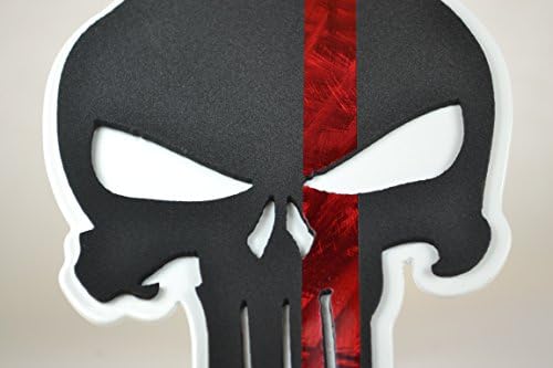 Thin Red Line Punisher Skull Hitch Cover