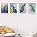 TISOSO Elegant Proud Peacock Tin Sign Art Oil Painting Wall Decor Garage Diner Cafe Vintage Metal Bar Signs for Home Living Room Bedroom Bathroom Office 2pcs-8x12inch
