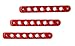 Santu Aluminum Grab Handle Pull Inserts Cover For Jeep Wrangler 2007 - 2017 JK/Unlimited (4 door, Red)
