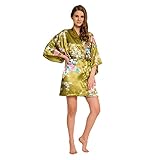 Women's Peacock Kimono Robe SR-13 With A Free Gift (Extra $10 Value)