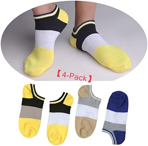 4 Pair Socks Funny No Show for Boy's #IS3195 GU325A17