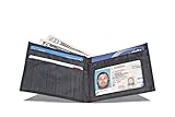 Allett Slim Nylon ID Wallet - Black