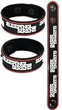 Sleeping With Sirens Rubber Bracelet Wristband Aa98 Red Let'S Cheers To This/Feel