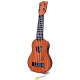 YEZI Kids Toy Classical Ukulele Guitar Musical Instrument, Brown
